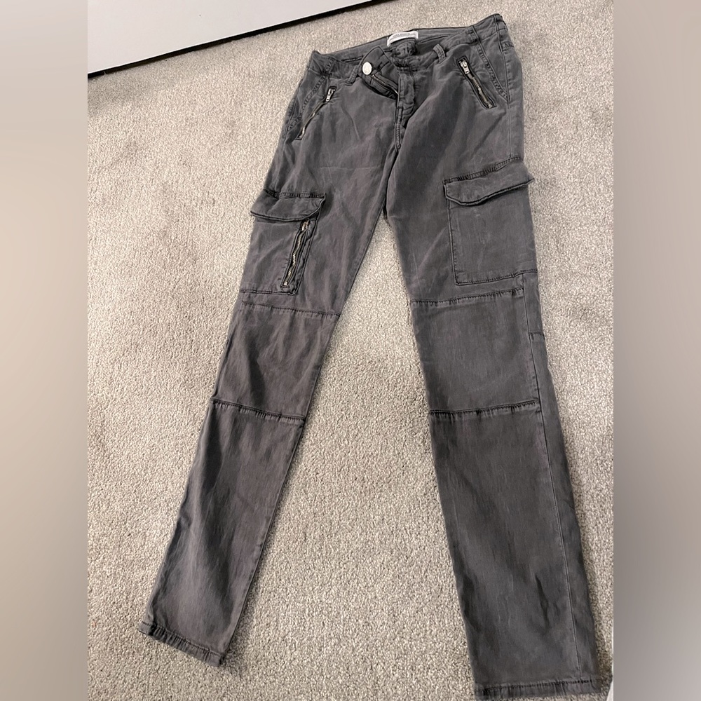 Ladies Zara Size 4 Soft Fabric Cargo Pants - Perfect Condition - Picture 1 of 3